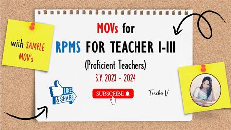 m.3 movs|MOVs for Teachers .